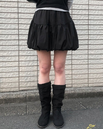 Enne Pumpkin Balloon Mini Skirt